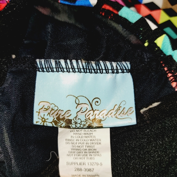 Womens Size 36C Tank Multicolor Adjustable Straps Swimming Bathing Suit Tank Top - Picture 5 of 7